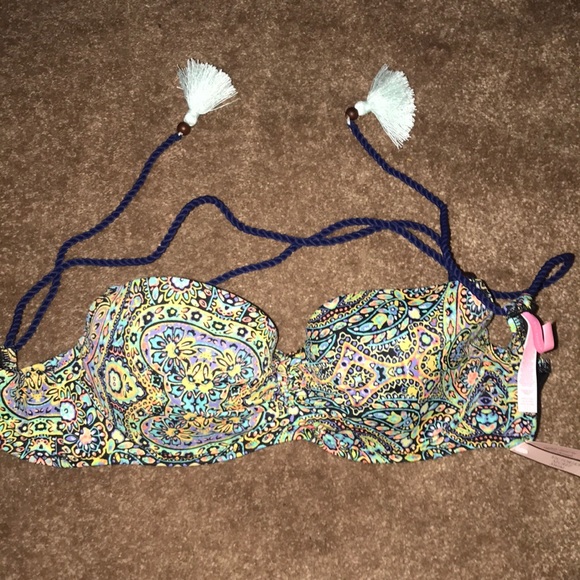 Victoria's Secret Other - Tassel tie halter VS paisley bikini NWT